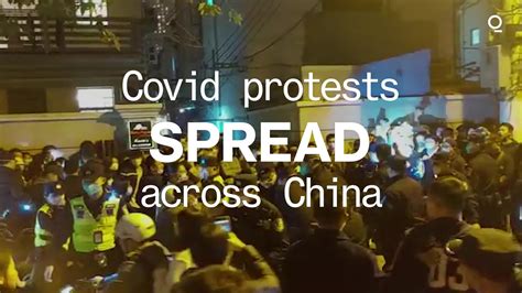 videos show how covid protests are spreading across china